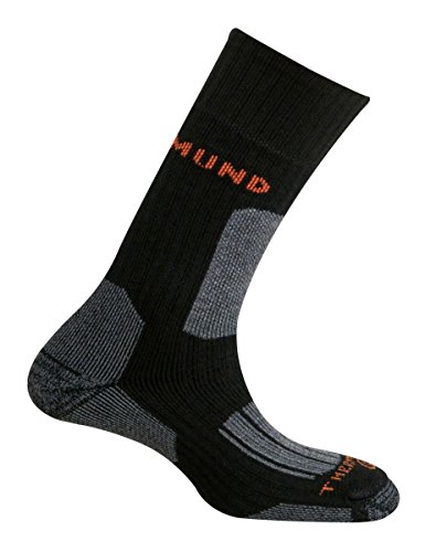 Calcetines Mund Everest Trekking Alta montaña Unisex (Negro, EU 42-45)