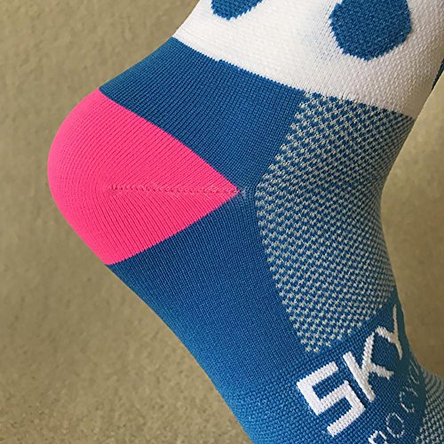 Calcetines, para exteriores, ciclismo, pies izquierdo y derecho, de rayas puntiagudos, para baloncesto, para hombres, mujeres neutral.masculino y femenino