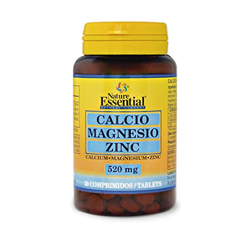 Calcio, magnesio y zinc 520 mg. 50 comprimidos