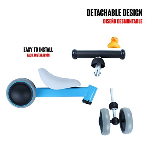 Calma Dragon Triciclo GDKTP01,Bicicleta sin Pedales para Bebes Niños Niñas, Correpasillos para Bebes, Bici para niños y niñas Ruedas Anchas, Juguete Ideal 1 y 2 años (Azul)