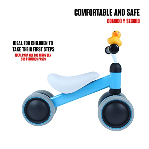 Calma Dragon Triciclo GDKTP01,Bicicleta sin Pedales para Bebes Niños Niñas, Correpasillos para Bebes, Bici para niños y niñas Ruedas Anchas, Juguete Ideal 1 y 2 años (Azul)