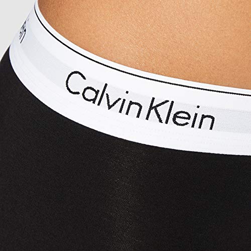 Calvin Klein High Waisted Hipster Panty-Modern Cotton Braguita, Black 001, M para Mujer