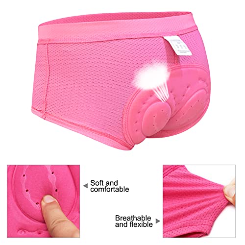 Calzoncillos Ciclismo Mujer,Secado Rápido Culotte Bike,Badana Ciclismo,Transpirable Culote Corto Ciclismo,3D Gel Cullote Ciclismo,Culotte Ciclismo,para MTB Bicicleta Pantalones(Size:S,Color:black*2)