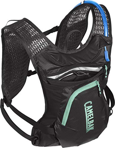 CamelBak Chase Bike Paquete de hidratación, Mujer, Negro/Menta, Talla única