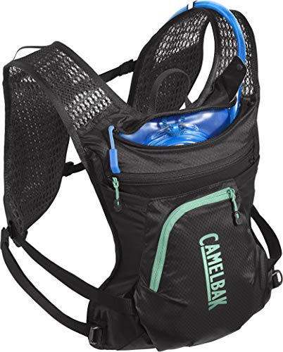 CamelBak Chase Bike Paquete de hidratación, Mujer, Negro/Menta, Talla única