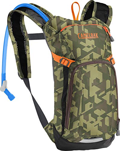 CAMELBAK Mochila de hidratación mini mula, 1,5 l, para niños, niños, niños, niñas, jóvenes, mochila escolar, agua, depósito de vejiga, tanque de ciclismo, ciclismo de montaña, accesorios para montar