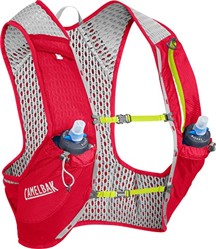 CAMELBAK Nano 17 - Mochila with Quick Stow Flask - Gris/Rojo - Large - AW18