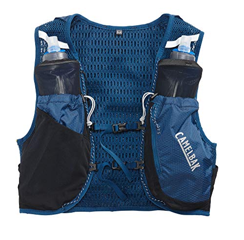 CamelBak Ultra Pro Vest Chaleco de hidratación, Unisex-Adultos, Azul Marino y Plateado, L