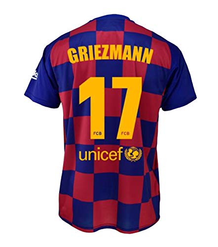 Camiseta 1ª equipación FC. Barcelona 2019-20 - Replica Oficial con Licencia - Dorsal 17 Griezmann - Adulto Talla XL