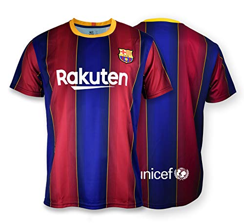 Camiseta Replica FC. Barcelona 1ª EQ Temporada 2020-21 - Producto con Licencia - Dorsal 22 Ansu Fati - 100% Poliéster - Talla XXL