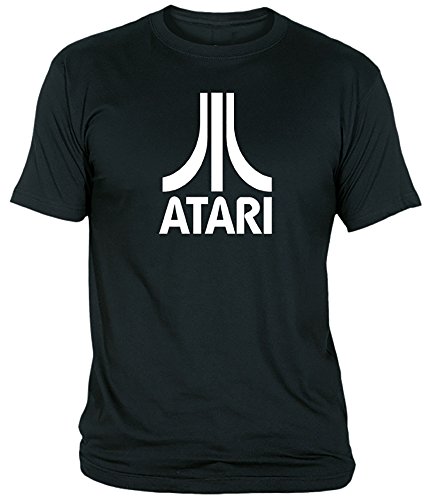 Camisetas EGB Camiseta Atari Adulto/niño ochenteras 80´s Retro (3XL, Negro)