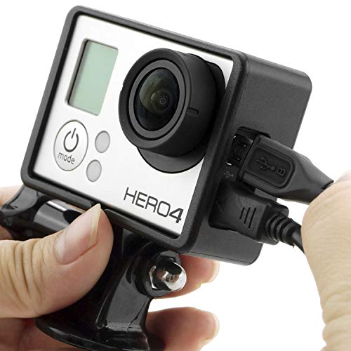 CamKix Montaje de Marco para GoPro – Compatible con GoPro Hero 4/3/3+ Camara - USB, HDMI, y SD Tragamonedas Totalmente Accesible – Ligera y Compacto para el Hogar y para Camara de Accion
