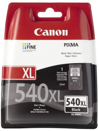 Canon Canon PG-540 XL - Cartuchos de tinta (600 páginas), color negro