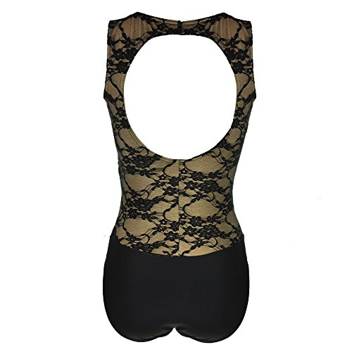 Capezio Tank Leotard Whisper Vintage, 126, Negro, M