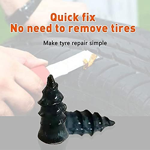 Car Tire Repair Rubber Nails Auto Motorcycle Vacuum Tire Repair Rubber Nail Fast Tool Self-Service Tire Repair Nail, Ultimate Tire Repair Plug Kit Tire Patch Kits Puncture Repair Kit ?20pcs? (L)