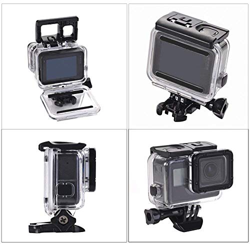 Carcasa impermeable para Gopro Hero7 Silver Hero7 Blanco, con insertos antiniebla Accesorios adecuados para fotografía de buceo subacuático 45 m