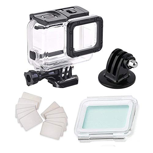 Carcasa impermeable para Gopro Hero7 Silver Hero7 Blanco, con insertos antiniebla Accesorios adecuados para fotografía de buceo subacuático 45 m