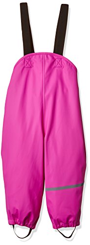 Caretec 4001, Pantalón de lluvia sin forro, para Unisex niños, Rosa (Real pink 546), 128 (8 años)