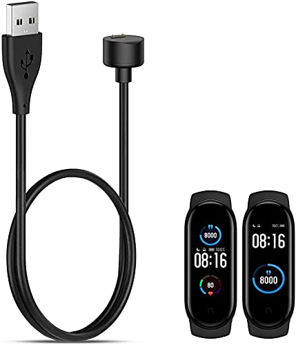 Cargador Compatible con Xiaomi Mi Band 5, 1PCS Cables de Carga USB de Repuesto Adaptador de Cargador de Base Compatible con mi Band 5