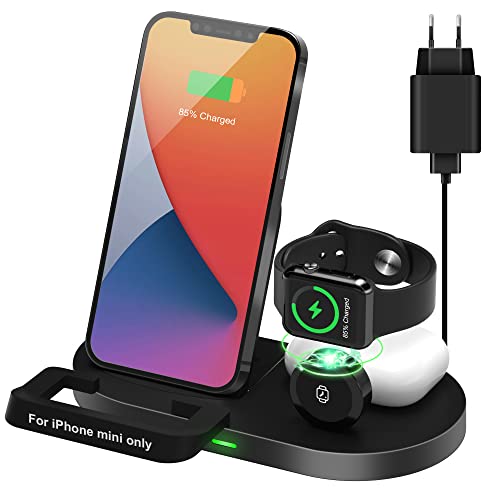 Cargador Inalámbrico, NEEKFOX 15W 3 en 1 Cargador Inalámbrico Rápido, Wireless Charger para iWatch Series SE 7/6/5/4/3/2/1, Estación de Carga Inalámbrica para i Phone 13/12/11/Pro MAX/XR/XS MAX/XS