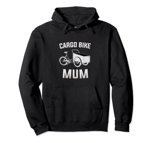 Cargo Bike Mamá Ciclismo Mamá London City School Run Sudadera con Capucha