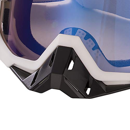 Carolilly - Gafas de motocross para motocicleta, gafas de esquí, gafas de snowboard para hombres y mujeres, con aislamiento antivaho, resistente al viento, a prueba de polvo