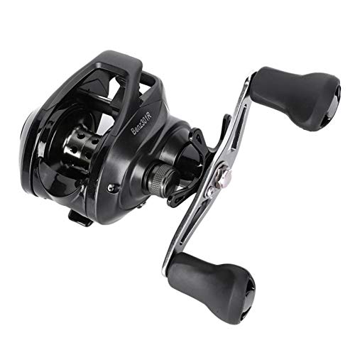 Carretes de pesca Baitcasting Reel Todo el carrete de metal Reel de perfil de bajo perfil 7.2: 1 Línea de pesca de freno magnético Línea de la rueda Carrete de arrastre de la carreta izquierda / derec