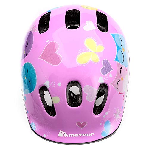 Casco Bicicleta Bebe Helmet Bici Ciclismo para Niño - Cascos para Infantil Bici Helmet para Patinete Ciclismo Montaña BMX Carretera Skate Patines monopatines MV6-2 (S(48-52cm), Owl)