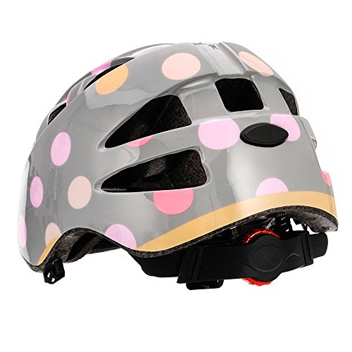 Casco Bicicleta Casco Biciclea Casco Bici Casco de Bicicleta para niños y jóvenes Casco MTB Carretera Ciclismo Skate Bicicleta patineta Patines monopatines MA-2 (M(52-56cm), Dots)