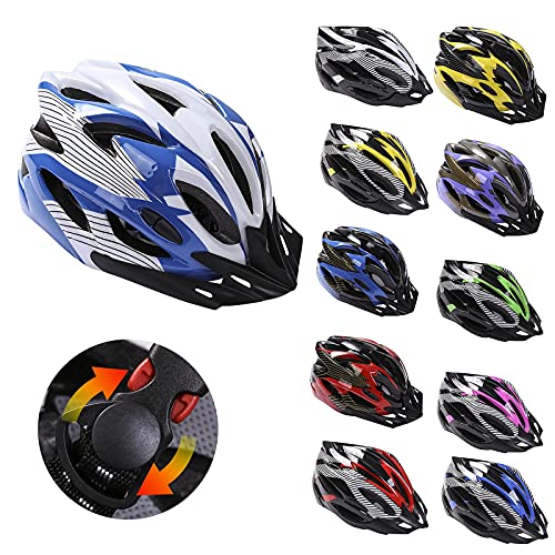 Casco de bicicleta, Casco de Bicicleta de Montaña Casco de bicicleta para Adultos Ajustable con Visera Extraíble para Bicicleta City Specialized Casco de Bicicleta Todoterreno para Hombres y Mujeres