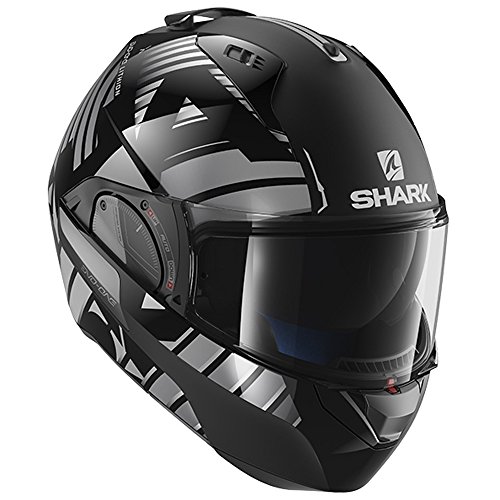 Casco de moto Shark EVO-ONE 2 LITHION DUAL KUA, Negro/Gris, XS