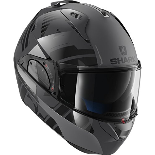 Casco de moto Shark EVO-ONE 2 LITHION DUAL KUA, Negro/Gris, XS