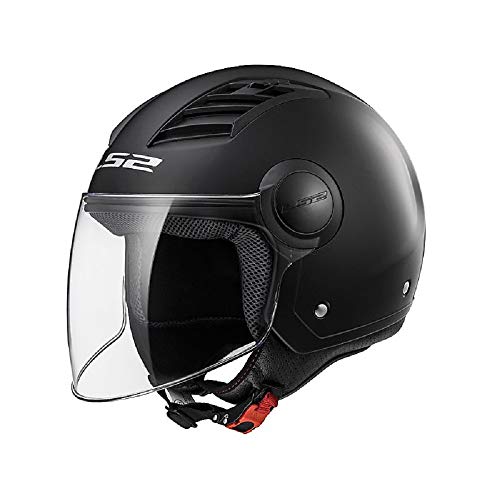 Casco Jet economico LS2 Airflow negro mate Talla L