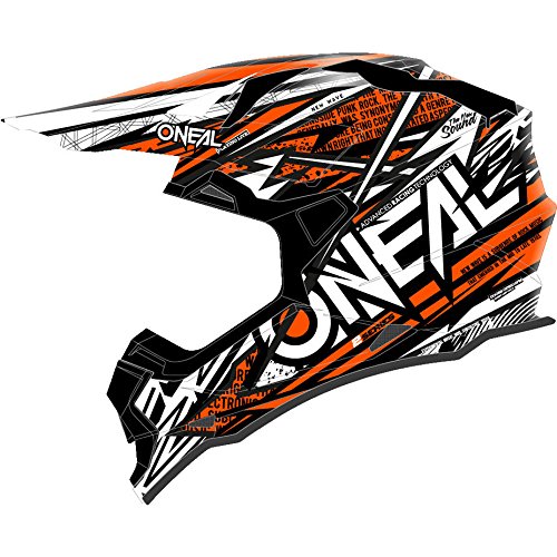 Casco para motocross de Oneal 2 Series Synthy Youth, Orange White, Small