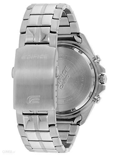 Casio EDIFICE Reloj en caja sólida, 10 BAR, Azul, para Hombre, con Correa de Acero inoxidable, EFR-547D-2AVUEF