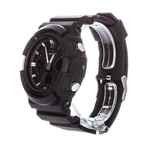 Casio G-SHOCK Reloj Analógico-Digital, Reloj radiocontrolado y solar, 20 BAR, Negro, para Hombre, GAW-100B-1AER