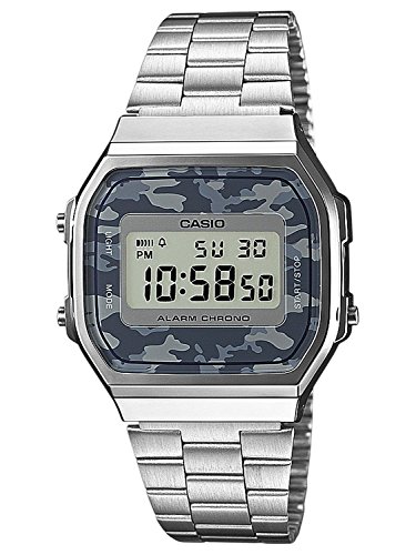 Casio Reloj Analógico para Unisex de Digital con Correa en Cuero A168WEC-1EF