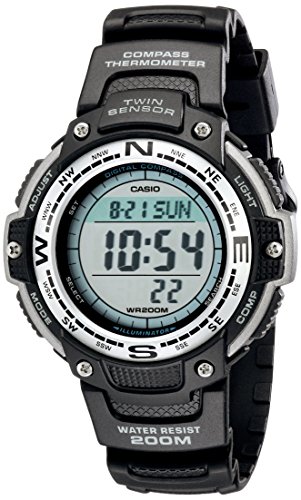 Casio Reloj Digital Negro con Sensor Gemelo SGW100-1V para Hombre