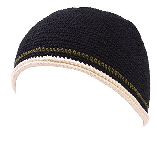 Casualbox Hombres cráneo gorra gorros beanie mano De Punto elástico Japonés negro