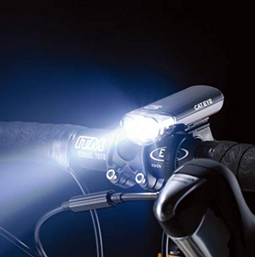 CAT EYE, HL-EL135 Faro y Omni 3 Luz Trasera Luz LED Set para Bicicletas