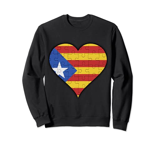 Cataluña Bandera catalana Corazón Sudadera