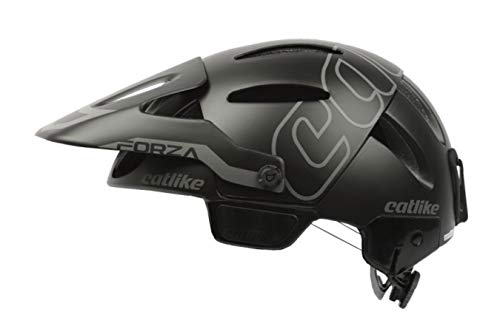 Catlike Forza SIN MENTONERA - Casco, Unisex Adulto, Negro(Negro Brillo Mate)