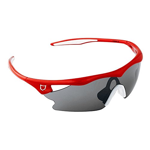 Catlike Fusion Gafas Ciclismo, Unisex Adulto, Rojo/Blanco Brillo, Talla Única