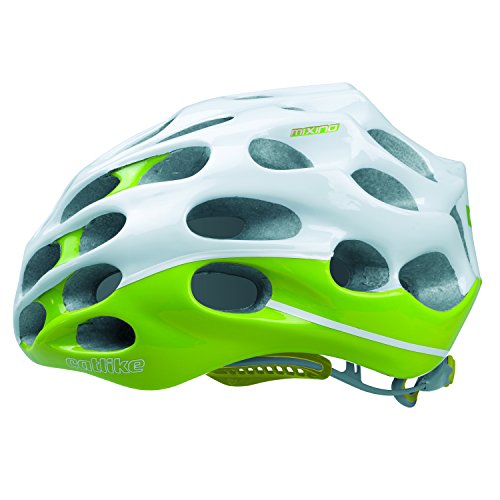 Catlike Mixino - Casco, Color Blanco y Verde., Tamaño Small (52-54Cm)