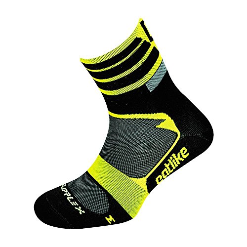 Catlike Supplex MTB Calcetines Ciclismo, Unisex Adulto, Amarillo/Flúor, S (Números 37-42)