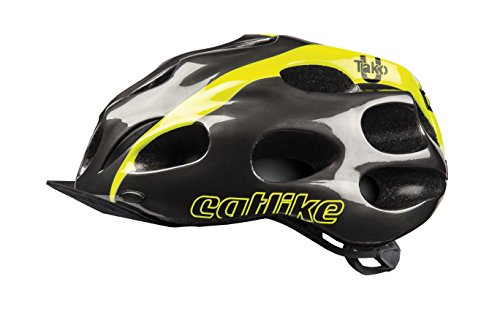 Catlike Tako Urban Casco de Ciclismo, Unisex Adulto, Gris/Amarillo (flúor), M/54-57