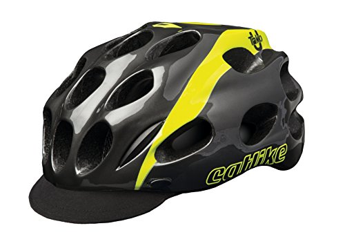 Catlike Tako Urban Casco de Ciclismo, Unisex Adulto, Gris/Amarillo (flúor), M/54-57