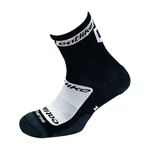 Catlike W3 Calcetines Ciclismo, Unisex Adulto, Negro/Blanco, S (Números 37-42)