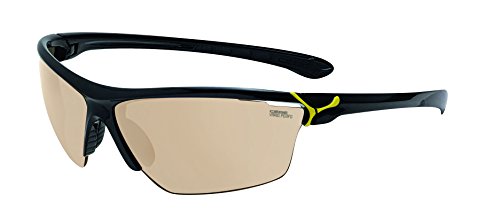 Cébé CBCINETIK1 Cinetik L - Gafas de sol con cristales intercambiables, montura colo negro y amarillo, talla L