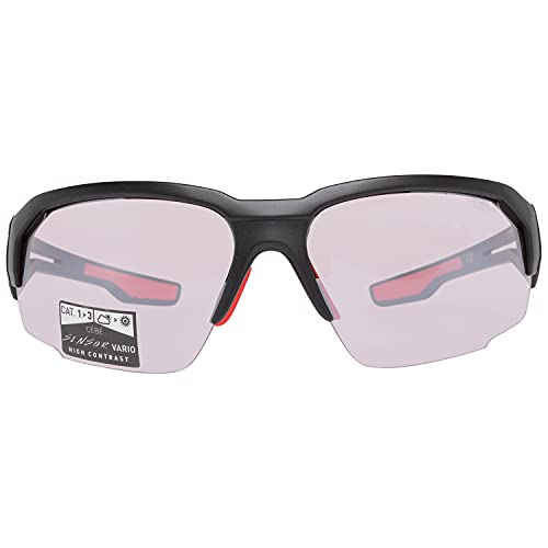 Cébé Hilldrop Gafas de sol Adultos unisex Matt Black Shiny Red Large